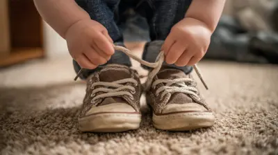 Celebrating the First Time They Tie Their Shoes