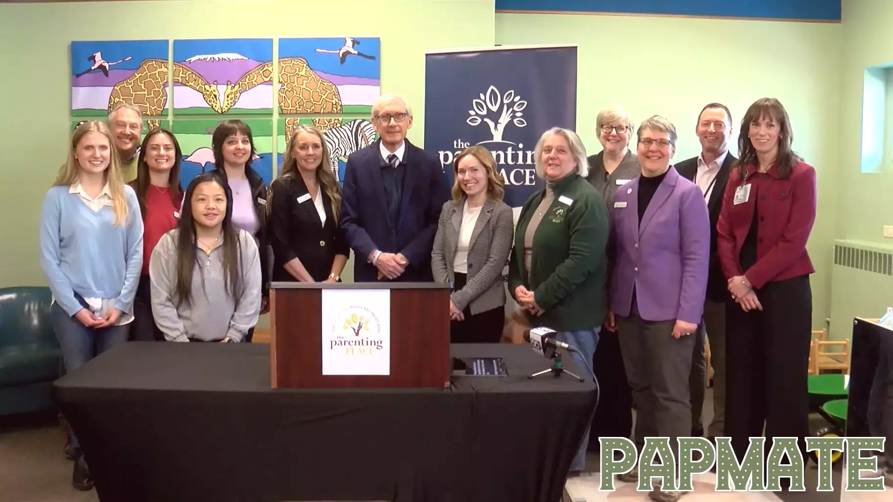 Gov. Tony Evers visits The Parenting Place and The Hunger Task Force Thursday