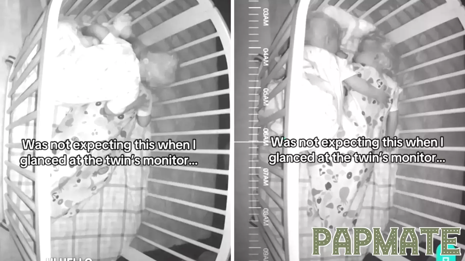 Heartwarming Moment Captured on Baby Cam as Twin Climbs into Brother's Crib