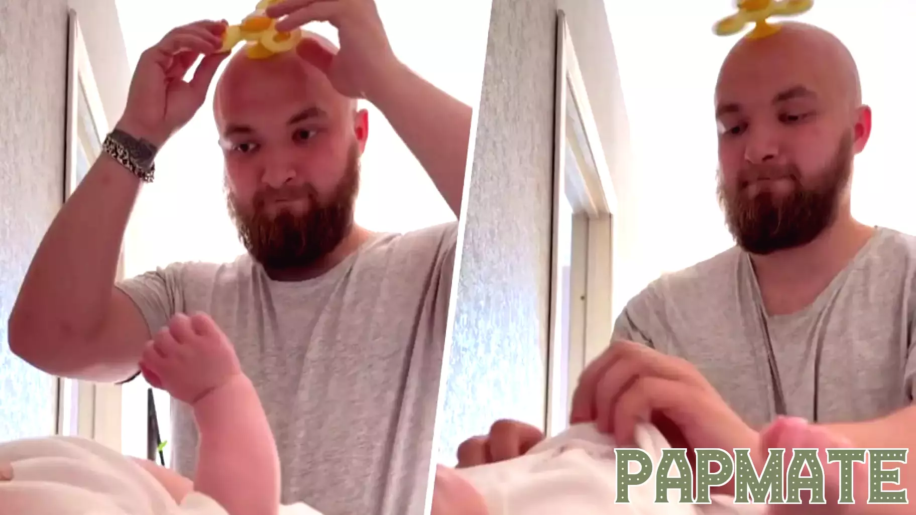 Innovative Diaper Changing Hack: Fidget Spinner for Distraction