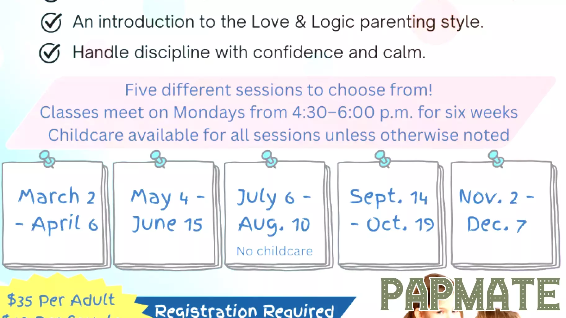 Love & Logic parenting classes available for families