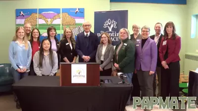 Gov. Tony Evers visits The Parenting Place and The Hunger Task Force Thursday