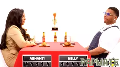 Nelly and Ashanti Discuss Fashion and Parenting on 'Hot Ones Versus'