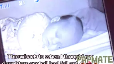 Shocking Discovery on Baby Monitor Leaves Mom Stunned